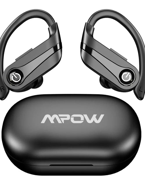 Load image into Gallery viewer, Mpow Q63 Bluetooth 5.3 Wireless Earbuds with Mic IPX7 Waterproof 200H Earphones with Hooks for Sports Running Workout Gym

