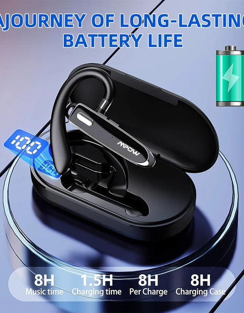 Load image into Gallery viewer, Mpow YYK530 Bluetooth Business Earpiece V5.3 Noise Cancellation Wireless Trucker Handsfree Earphone In Ear 12H Talk Time Headset

