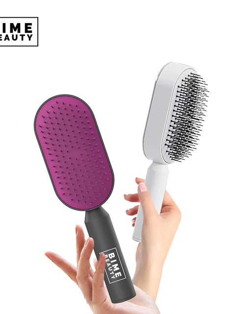 Load image into Gallery viewer, Self-Cleaning Hair Brush by BimeBeauty
