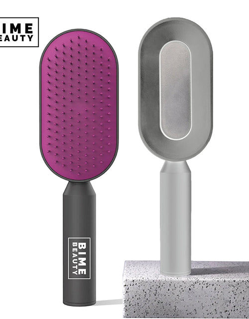 Load image into Gallery viewer, Self-Cleaning Hair Brush by BimeBeauty
