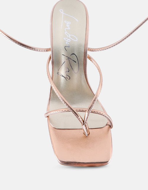 Load image into Gallery viewer, shewolf lace up high heel sandals by London Rag
