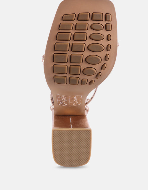 Load image into Gallery viewer, shewolf lace up high heel sandals by London Rag
