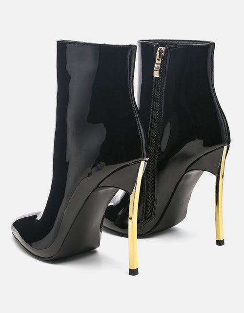 Load image into Gallery viewer, siren patent faux leather bootie by London Rag
