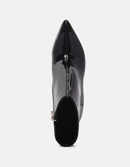 Load image into Gallery viewer, siren patent faux leather bootie by London Rag
