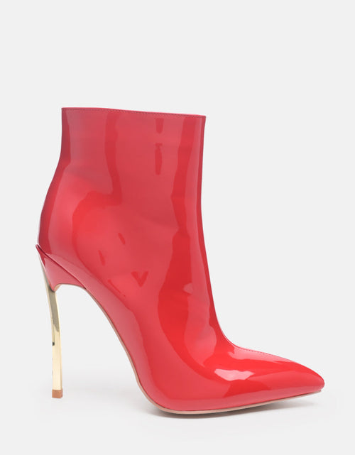 Load image into Gallery viewer, siren patent faux leather bootie by London Rag
