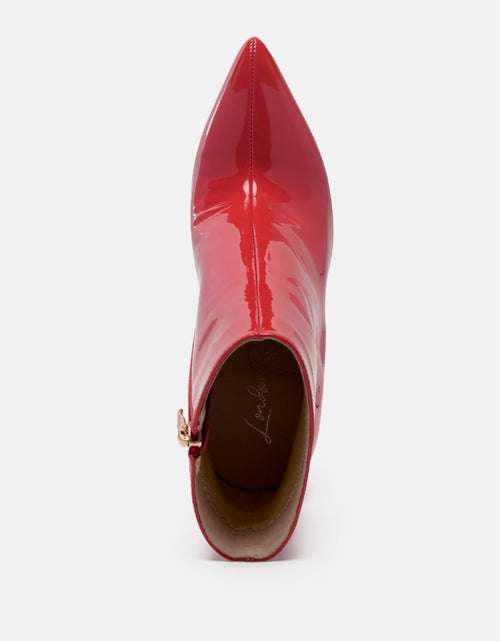 Load image into Gallery viewer, siren patent faux leather bootie by London Rag
