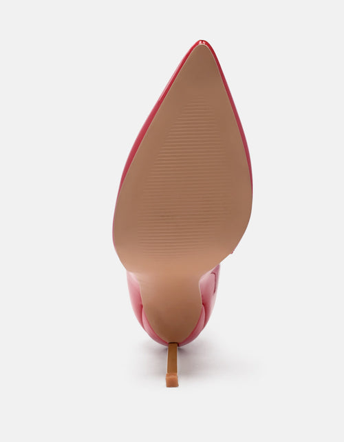 Load image into Gallery viewer, siren patent faux leather bootie by London Rag
