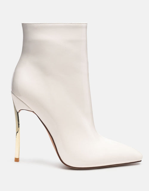 Load image into Gallery viewer, siren patent faux leather bootie by London Rag
