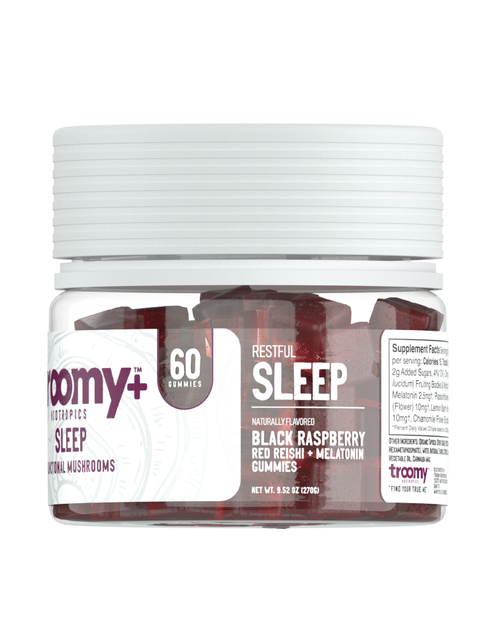 Load image into Gallery viewer, Sleep: Reishi + Melatonin Gummies by Troomy Nootropics
