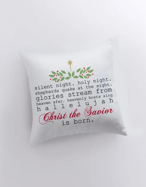 Load image into Gallery viewer, Silent Night | Merry Christmas | Throw Pillow | Christmas Pillow | Home Decor | Christmas Décor | Christmas tree | Christmas Gifts by UniikPillows
