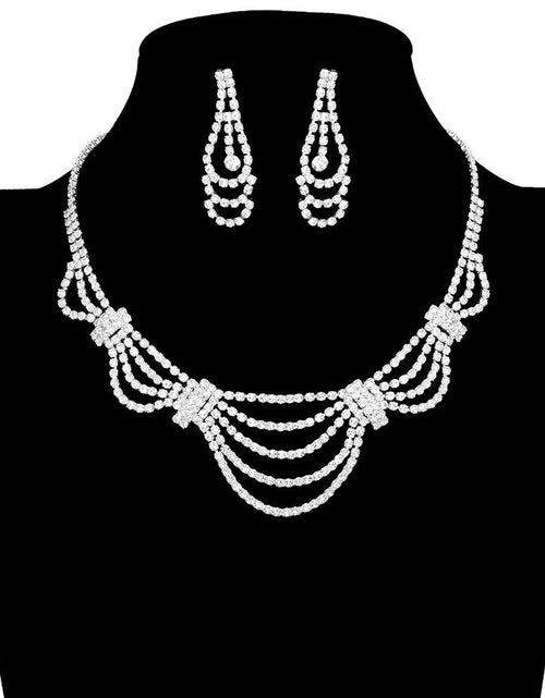 Load image into Gallery viewer, Draped Rhinestone Necklace by Madeline Love
