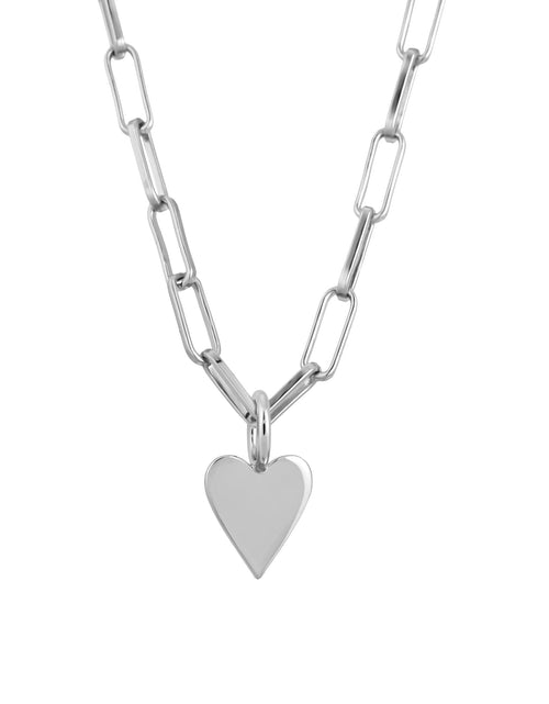 Load image into Gallery viewer, Silver Helena Charm Necklace by eklexic jewelry

