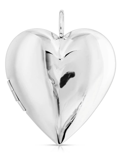 Load image into Gallery viewer, Silver Large Hamilton Locket by eklexic jewelry
