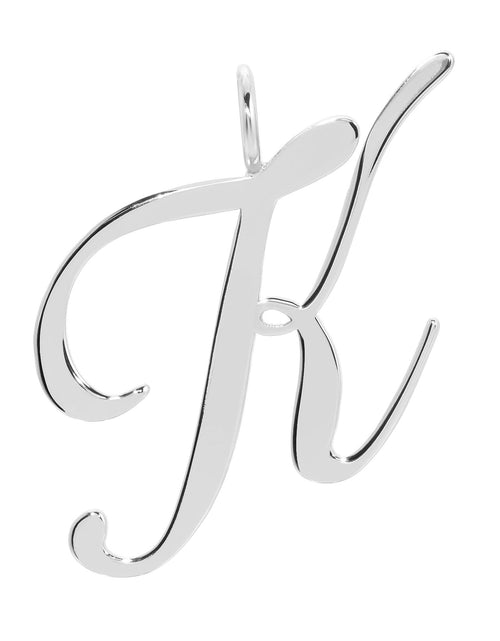 Load image into Gallery viewer, Silver Large Letter Pendants by eklexic jewelry
