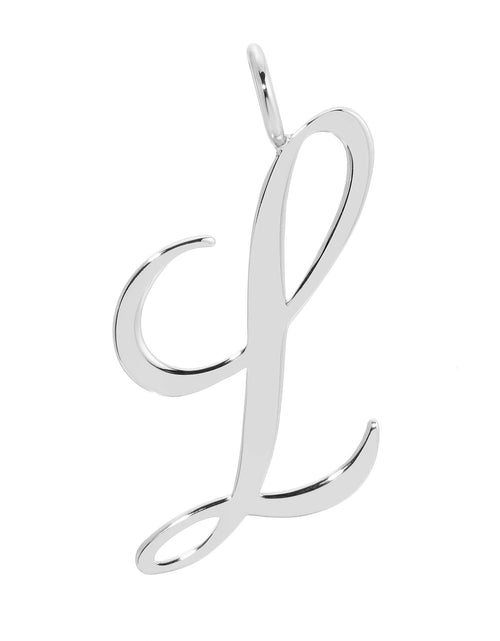 Load image into Gallery viewer, Silver Large Letter Pendants by eklexic jewelry
