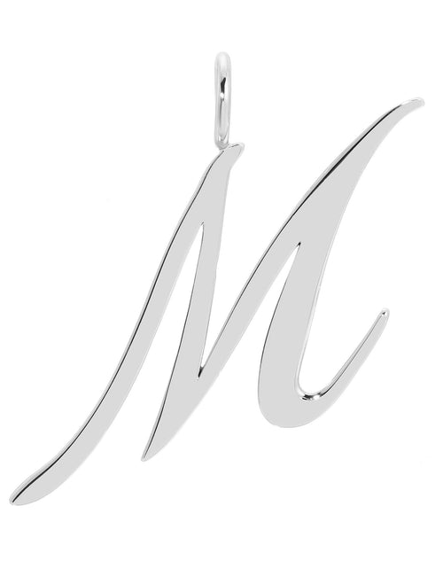 Load image into Gallery viewer, Silver Large Letter Pendants by eklexic jewelry
