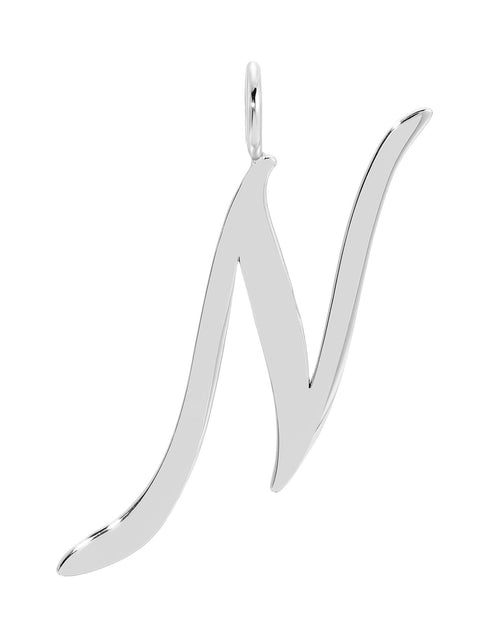 Load image into Gallery viewer, Silver Large Letter Pendants by eklexic jewelry
