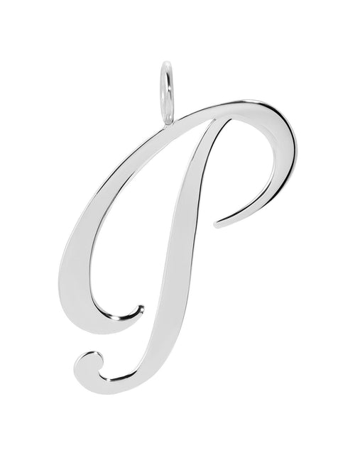 Load image into Gallery viewer, Silver Large Letter Pendants by eklexic jewelry
