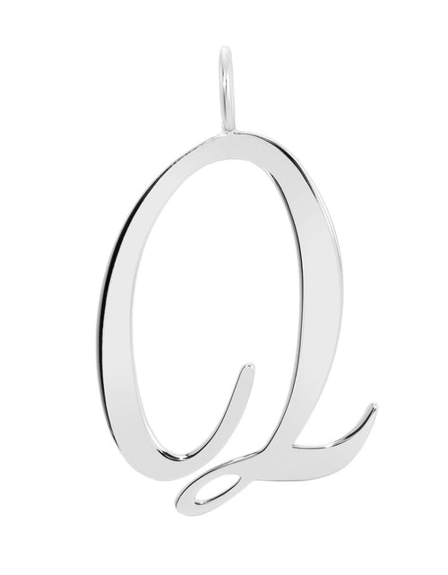 Load image into Gallery viewer, Silver Large Letter Pendants by eklexic jewelry
