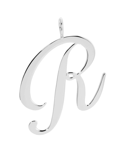 Load image into Gallery viewer, Silver Large Letter Pendants by eklexic jewelry
