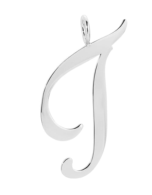 Load image into Gallery viewer, Silver Large Letter Pendants by eklexic jewelry
