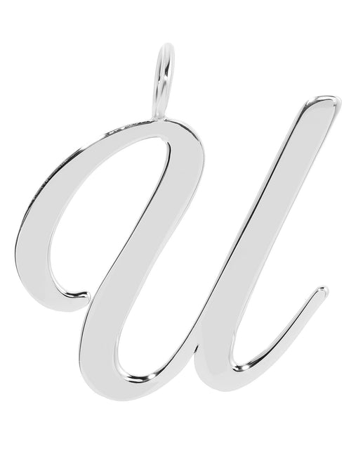 Load image into Gallery viewer, Silver Large Letter Pendants by eklexic jewelry
