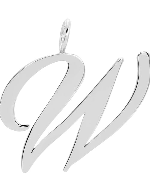 Load image into Gallery viewer, Silver Large Letter Pendants by eklexic jewelry
