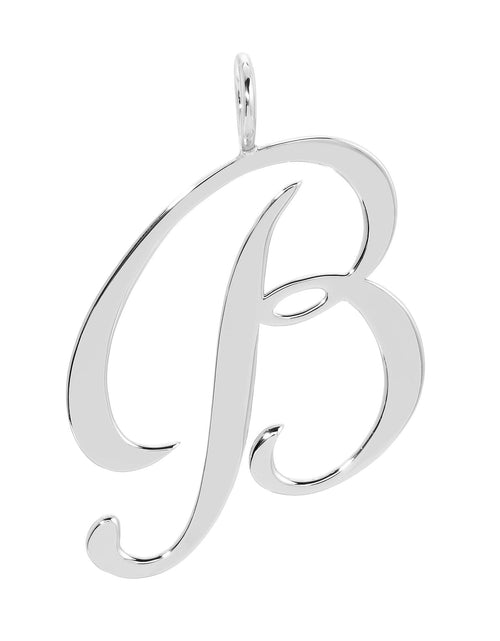 Load image into Gallery viewer, Silver Large Letter Pendants by eklexic jewelry
