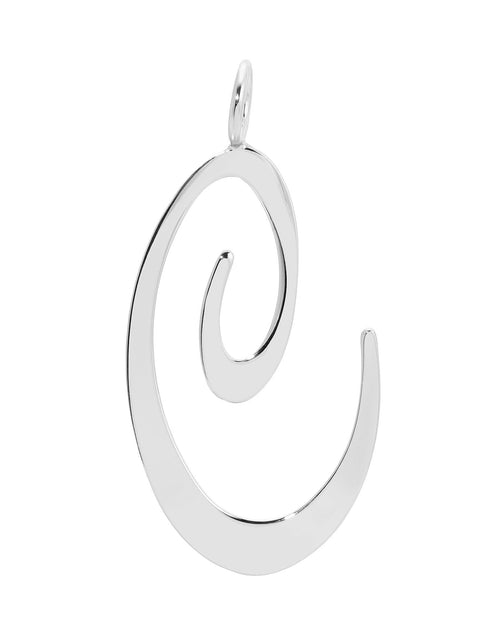 Load image into Gallery viewer, Silver Large Letter Pendants by eklexic jewelry
