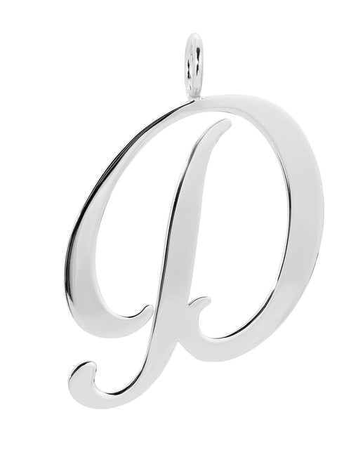 Load image into Gallery viewer, Silver Large Letter Pendants by eklexic jewelry
