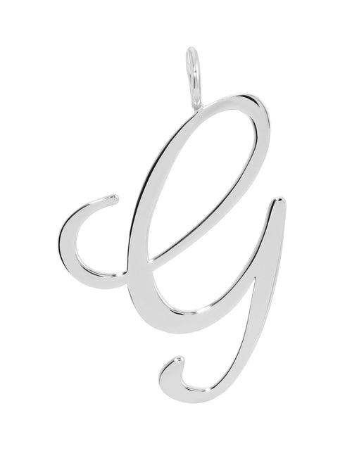 Load image into Gallery viewer, Silver Large Letter Pendants by eklexic jewelry
