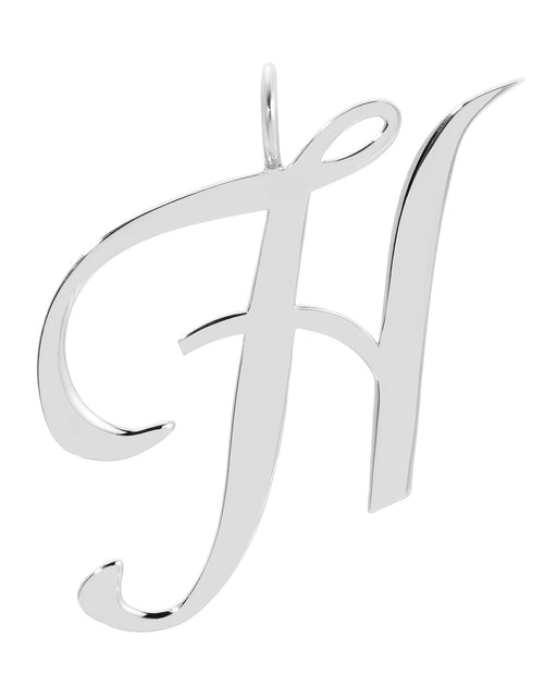 Load image into Gallery viewer, Silver Large Letter Pendants by eklexic jewelry
