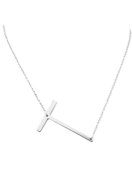 Load image into Gallery viewer, T Monogram Metal Pendant Necklace by Madeline Love
