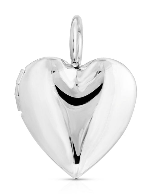 Load image into Gallery viewer, Silver Small Hamilton Locket by eklexic jewelry
