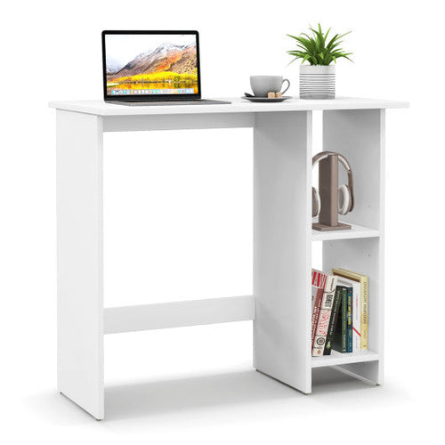 Load image into Gallery viewer, Small Computer Desk with Storage and Adjustable Shelf-White

