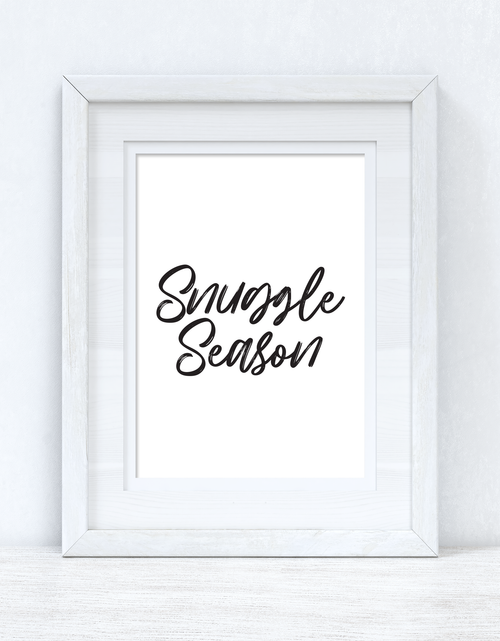 Load image into Gallery viewer, Snuggle Season Autumn Seasonal Wall Home Decor Print by WinsterCreations™ Official Store

