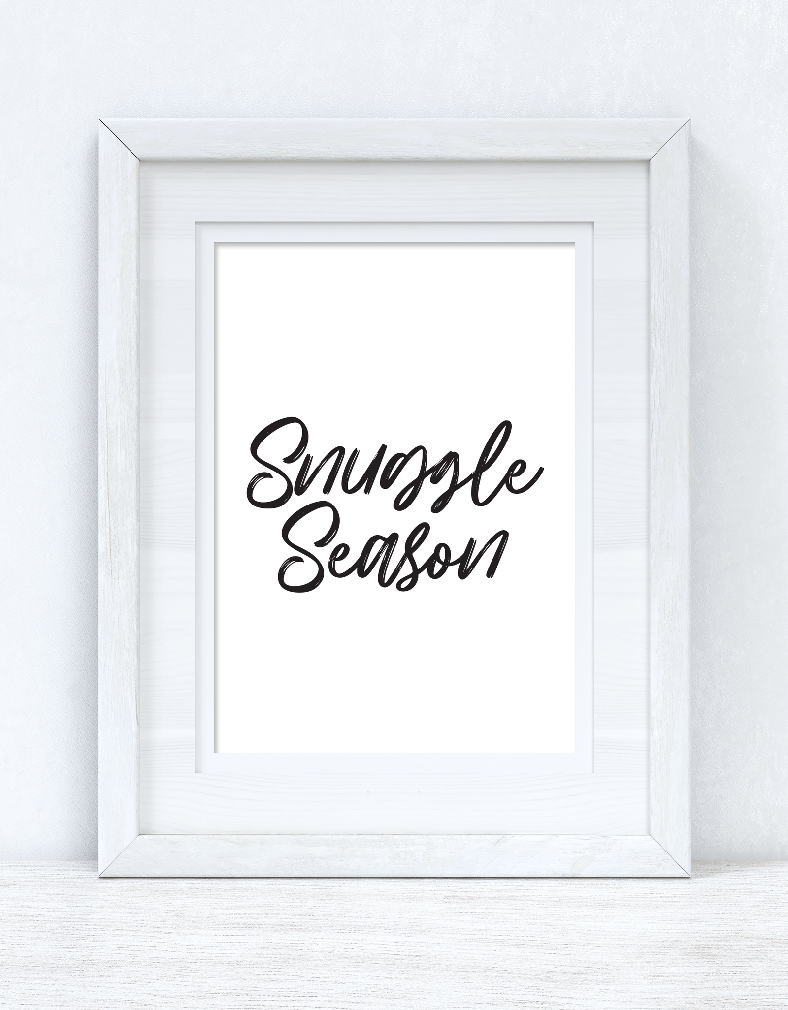 Snuggle Season Autumn Seasonal Wall Home Decor Print by WinsterCreations™ Official Store