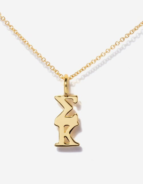 Load image into Gallery viewer, Sorority Charm Necklace by Little Sky Stone
