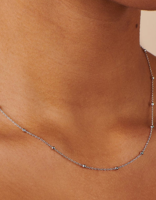 Load image into Gallery viewer, Sphere Silver Necklace by Little Sky Stone
