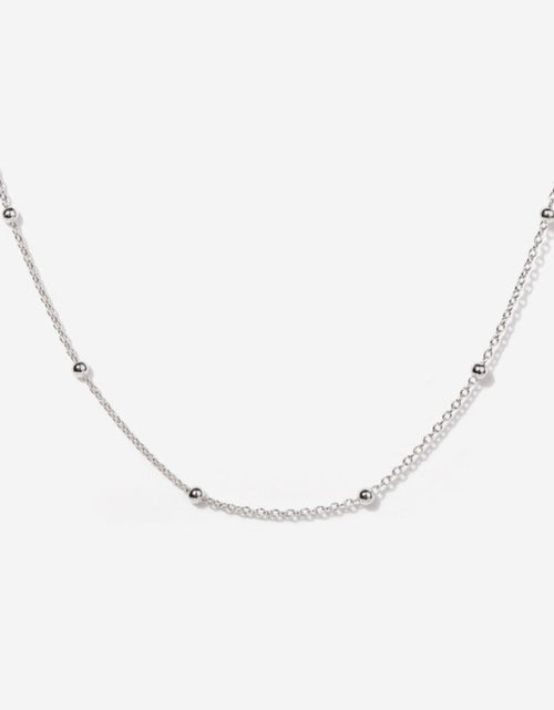 Load image into Gallery viewer, Sphere Silver Necklace by Little Sky Stone
