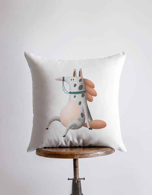 Load image into Gallery viewer, Spotted Horse Pillow | Throw Pillow | Horse Lover | Animal Lover Gift | Tiny House Decor | Cowgirl Pillow | Horse Pillow Pet by UniikPillows
