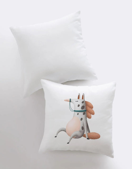 Load image into Gallery viewer, Spotted Horse Pillow | Throw Pillow | Horse Lover | Animal Lover Gift | Tiny House Decor | Cowgirl Pillow | Horse Pillow Pet by UniikPillows
