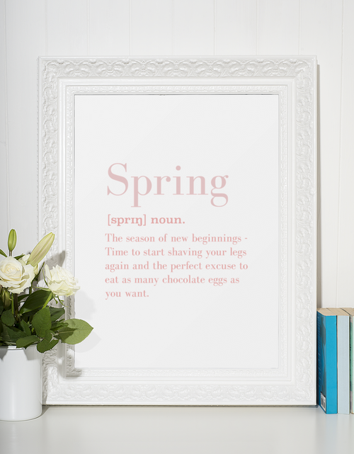 Load image into Gallery viewer, Spring Definition Pastel Pinks 2022 Spring Seasonal Wall Home Decor Print by WinsterCreations™ Official Store
