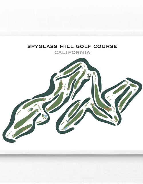 Load image into Gallery viewer, Spyglass Hill Golf Course, California - Printed Golf Courses by Golf Course Prints
