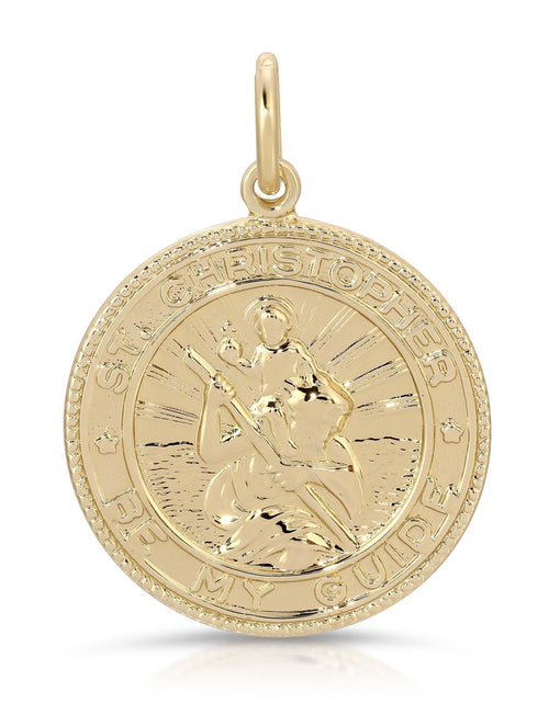Load image into Gallery viewer, St Christopeher Pendant by eklexic jewelry
