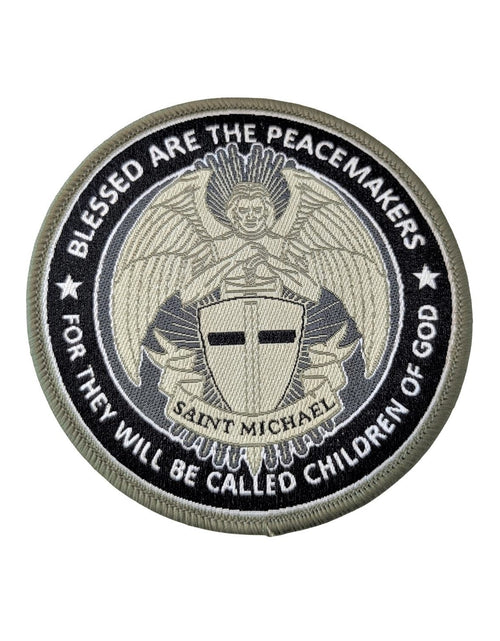 Load image into Gallery viewer, Saint Michael Patch <br> Iron-On by Custom Pins &amp; Buckles
