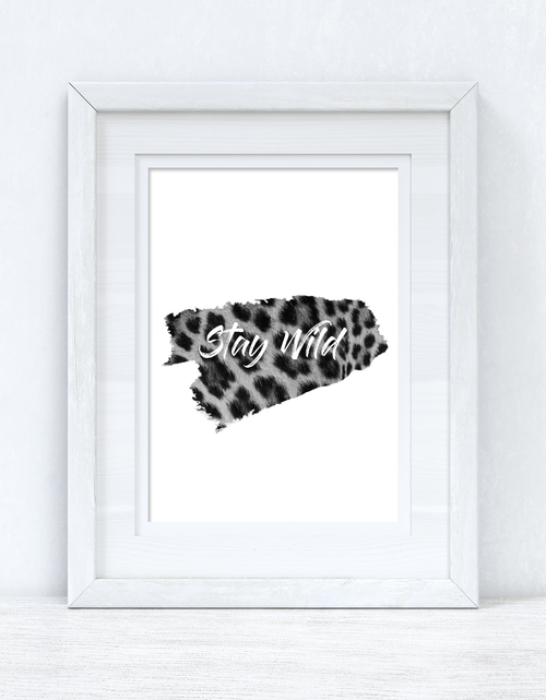 Load image into Gallery viewer, Stay Wild Animal Tiger Print Dressing Room Simple Wall Decor Print by WinsterCreations™ Official Store
