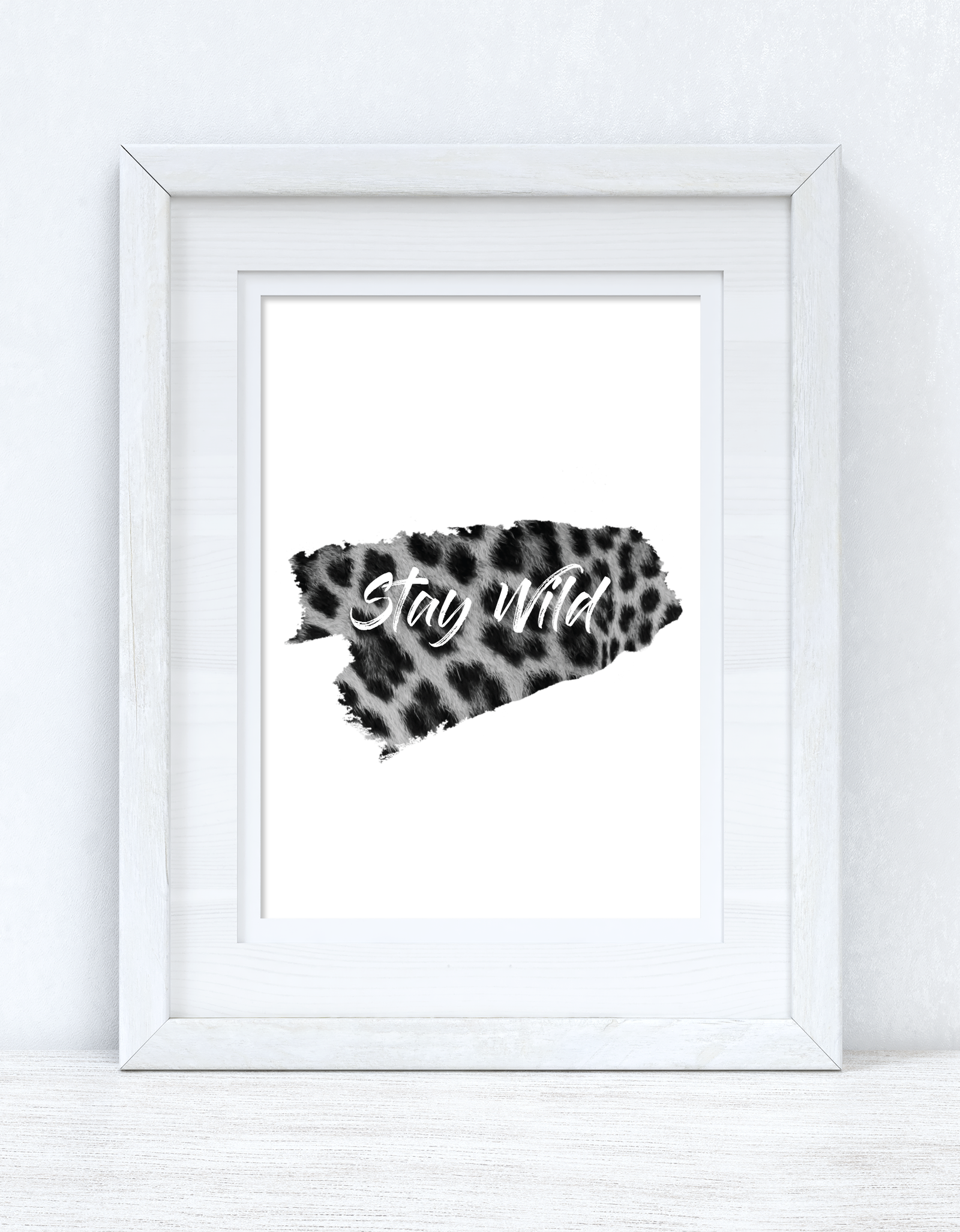 Stay Wild Animal Tiger Print Dressing Room Simple Wall Decor Print by WinsterCreations™ Official Store
