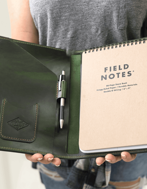 Load image into Gallery viewer, Leather Steno Pad by Lifetime Leather Co
