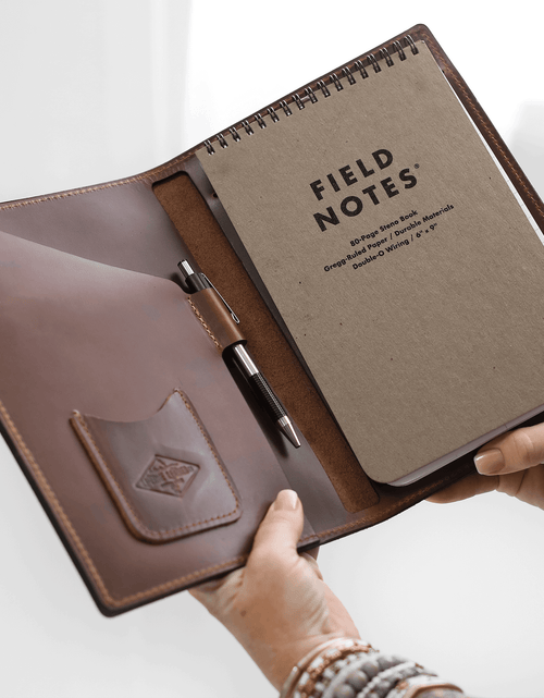 Load image into Gallery viewer, Leather Steno Pad by Lifetime Leather Co
